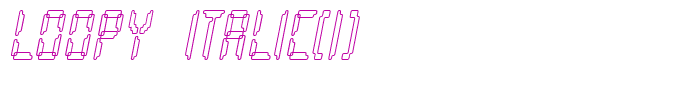 Loopy Italic(1)